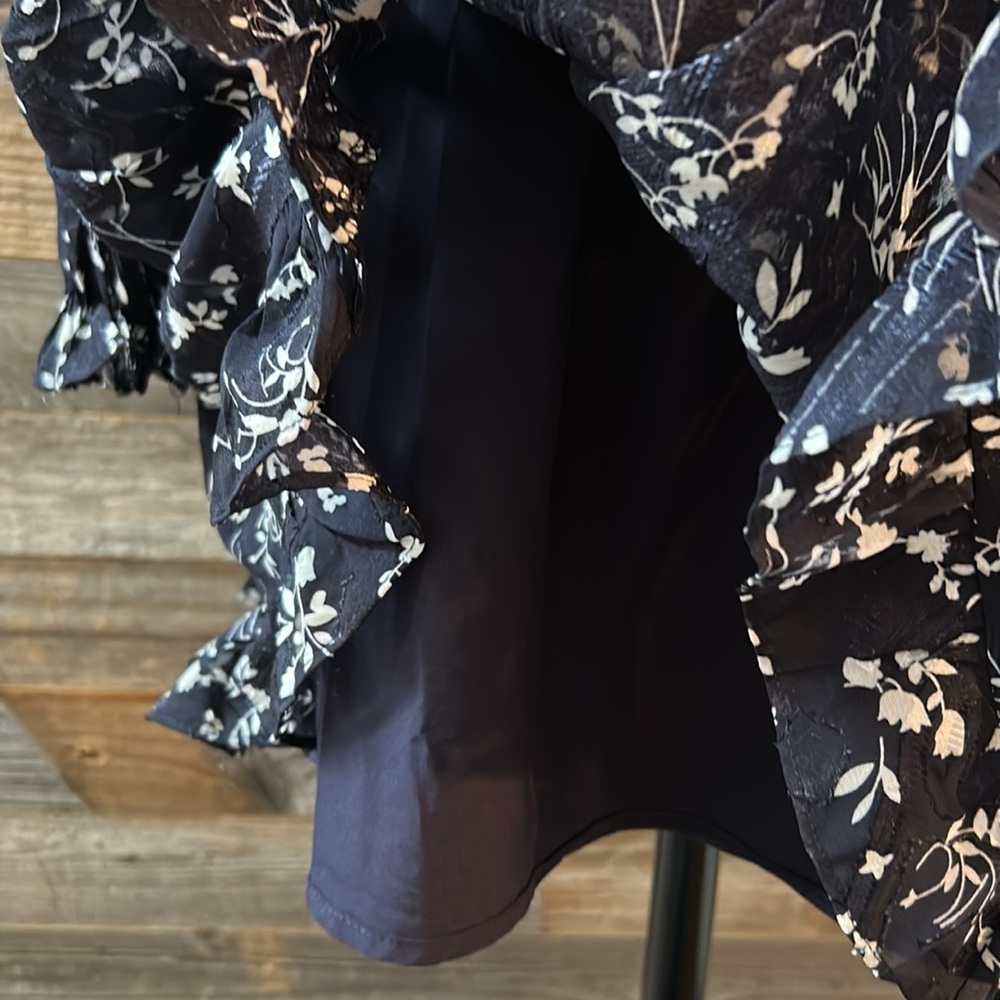 Lulu’s Too Cute Blue Floral Mini Dress, Size Small NWT - Picture 7 of 15